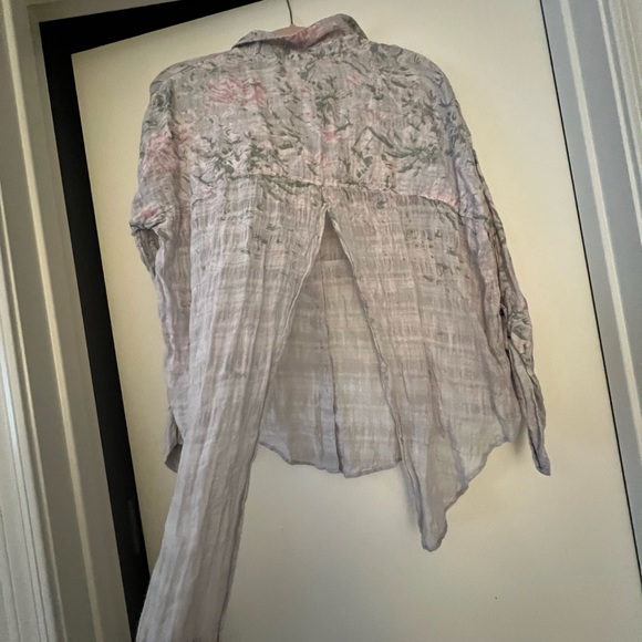 Free People Guaze Floral Blouse - Picture 4 of 5